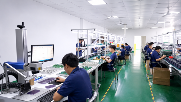 Shenzhen Jutai Comm Co., Ltd. linha de produção do fabricante