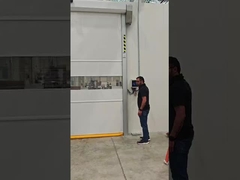 Demonstração de trabalho do sensor de radar e da cortina de luz infravermelha JUTAI