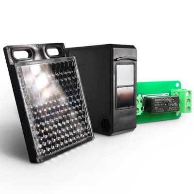 Sensor fotográfico refletor à prova d'água IRR-7R para automação industrial.